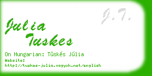 julia tuskes business card